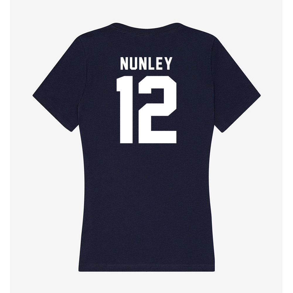 Old Dominion - NCAA Women's Basketball : Alisha Nunley - Women's V-Neck T-Shirt-1