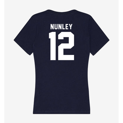 Old Dominion - NCAA Women's Basketball : Alisha Nunley - Women's V-Neck T-Shirt-1