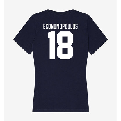 Old Dominion - NCAA Women's Soccer : Ashley Economopoulos - Women's V-Neck T-Shirt-1