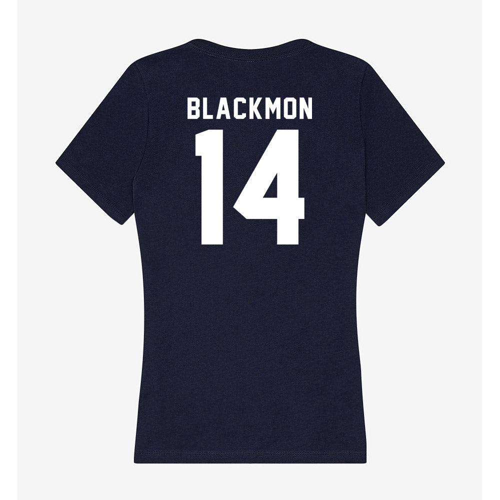 Old Dominion - NCAA Football : Zialis Blackmon - Women's V-Neck T-Shirt-1