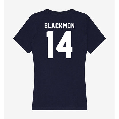 Old Dominion - NCAA Football : Zialis Blackmon - Women's V-Neck T-Shirt-1
