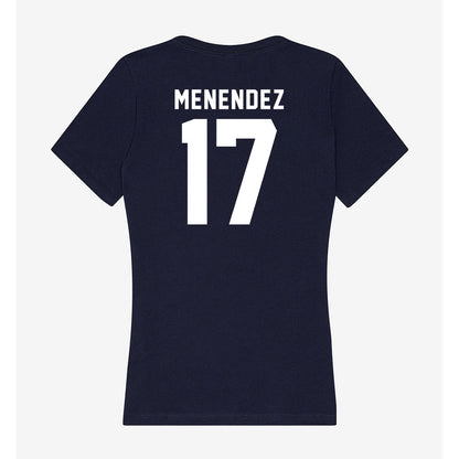 Old Dominion - NCAA Men's Soccer : Miguel Menendez - Women's V-Neck T-Shirt-1