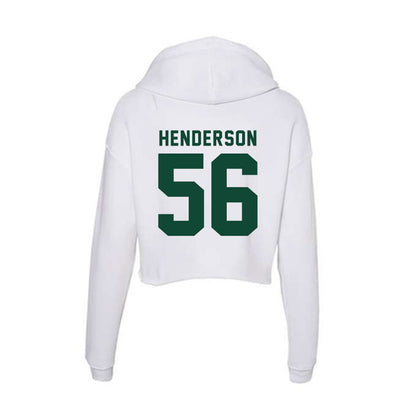 Hawaii - NCAA Football : Boogie Henderson - Women's Crop Fleece Hoodie-1