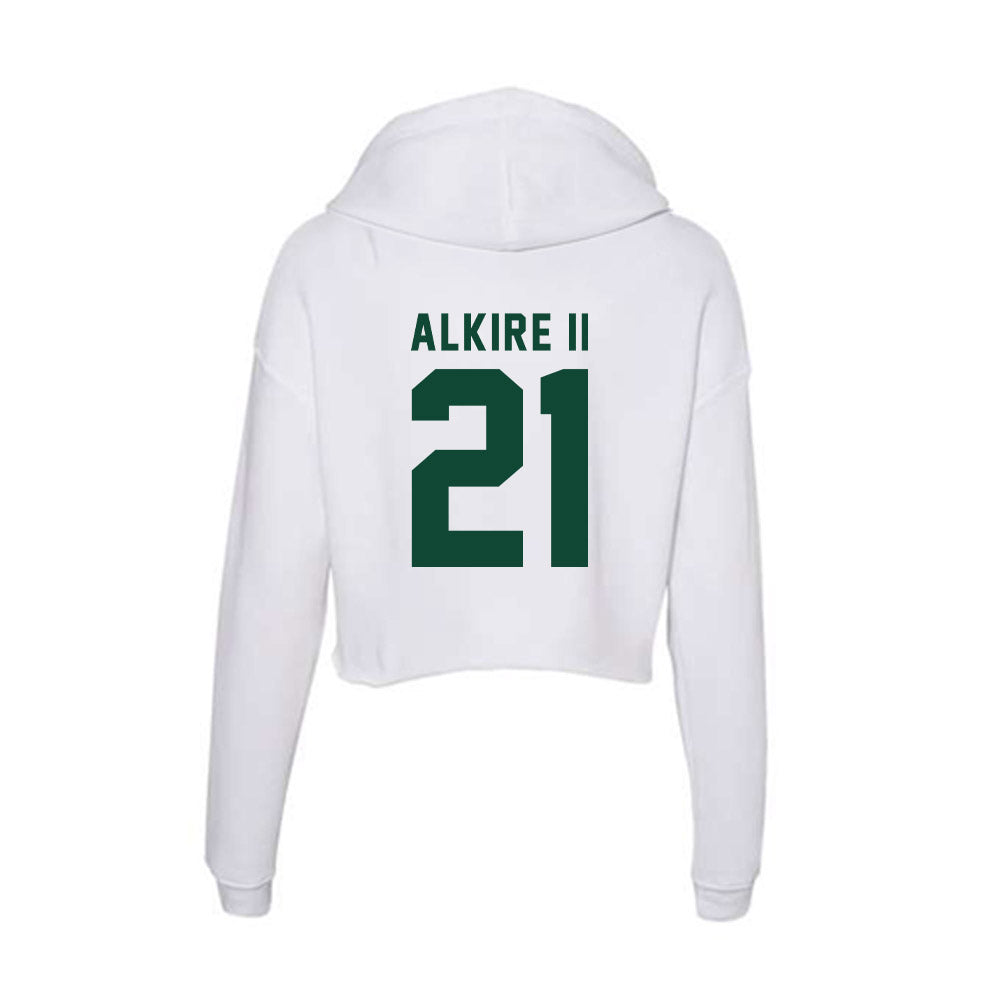 Hawaii - NCAA Baseball : John Alkire II - Women's Crop Fleece Hoodie-1
