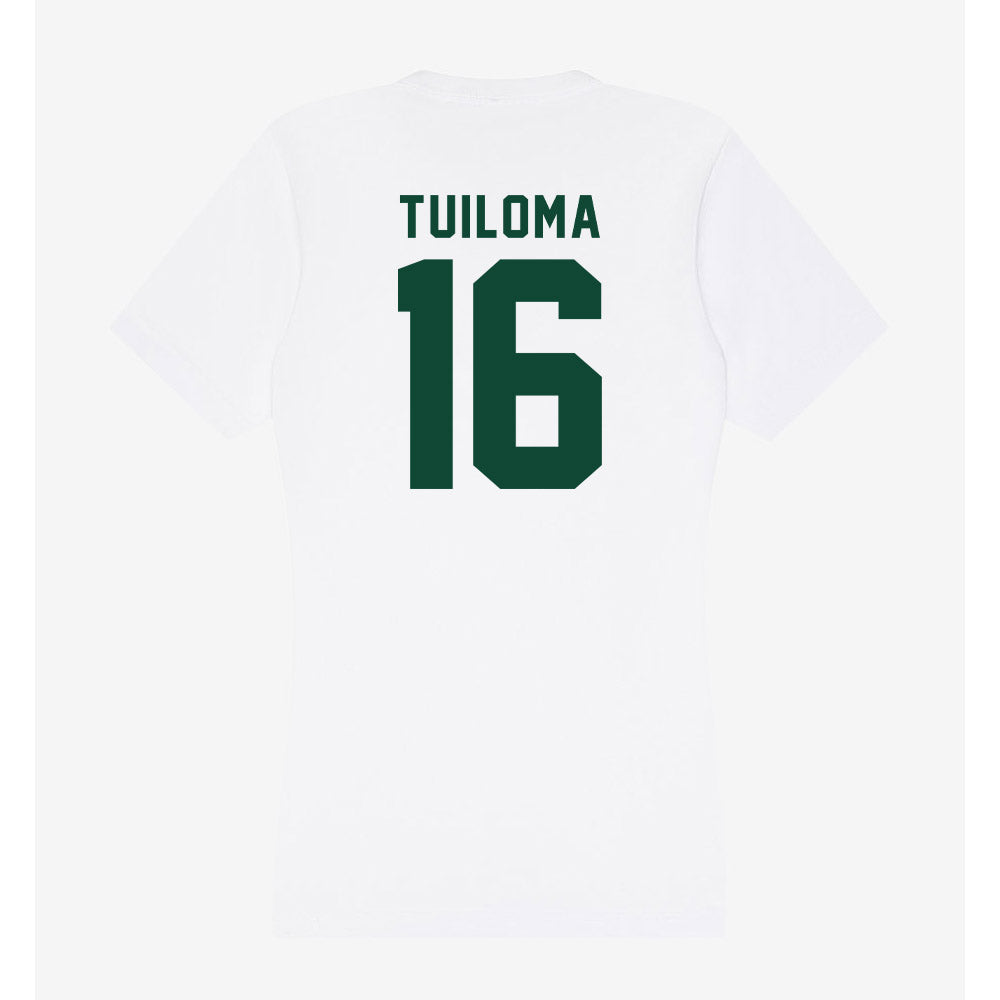Hawaii - NCAA Softball : Kayara Tuiloma - Women's V-Neck T-Shirt-1