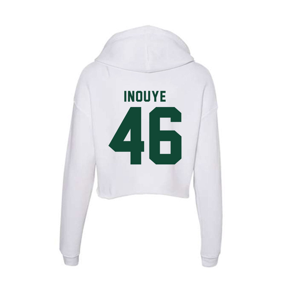 Hawaii - NCAA Baseball : Ryan Inouye - Women's Crop Fleece Hoodie-1