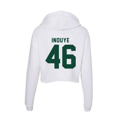 Hawaii - NCAA Baseball : Ryan Inouye - Women's Crop Fleece Hoodie-1
