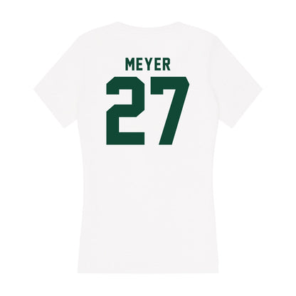 Hawaii - NCAA Football : Makanale'a Meyer - Women's V-Neck T-Shirt-1