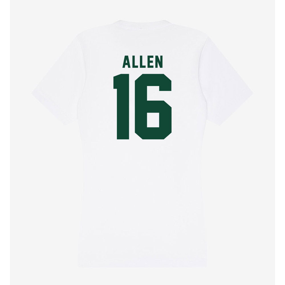 Hawaii - NCAA Football : Zion Allen - Women's V-Neck T-Shirt-1
