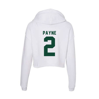 Hawaii - NCAA Men's Volleyball : Roman Payne - Women's Crop Fleece Hoodie-1