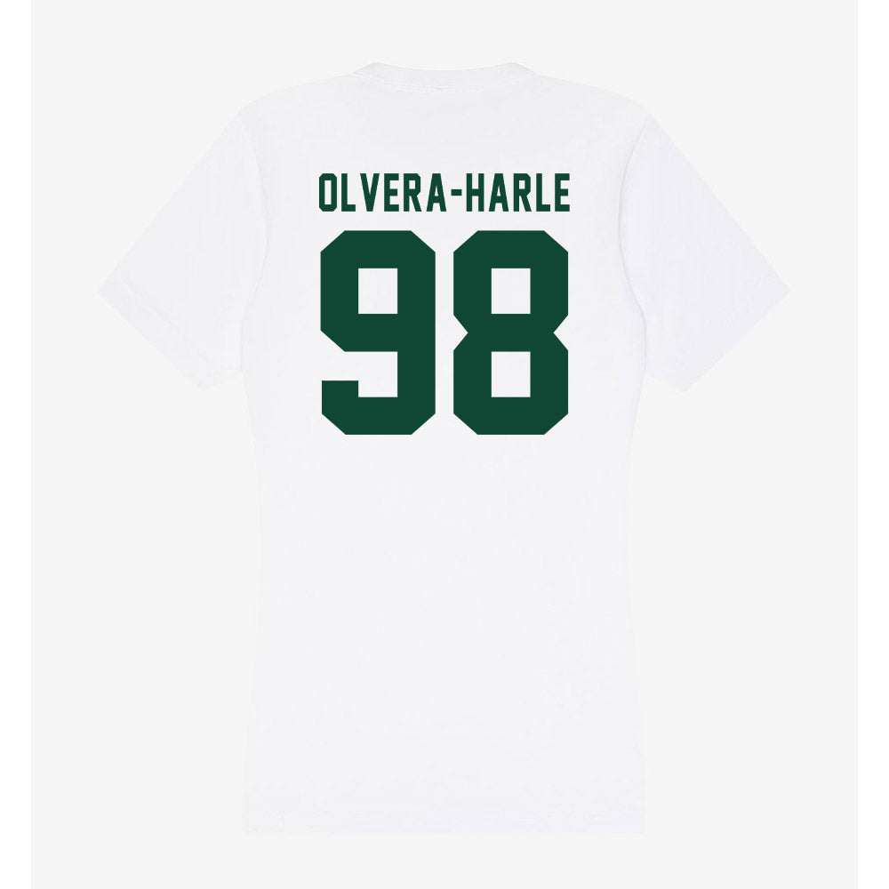 Hawaii - NCAA Football : Sean Olvera-Harle - Women's V-Neck T-Shirt-1