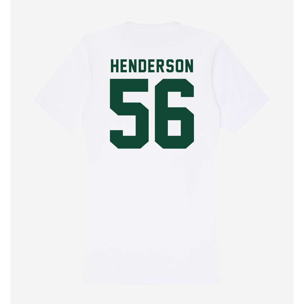 Hawaii - NCAA Football : Boogie Henderson - Women's V-Neck T-Shirt-1