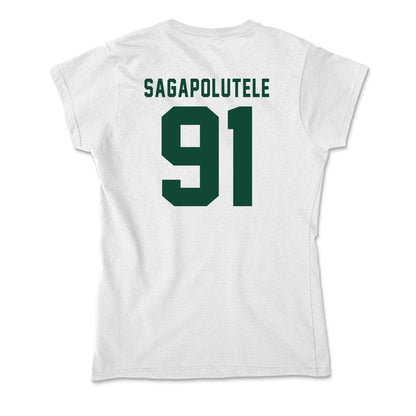 Hawaii - NCAA Football : Joshua sagapolutele - Classic Shersey Soft Style Women’s T-Shirt-1
