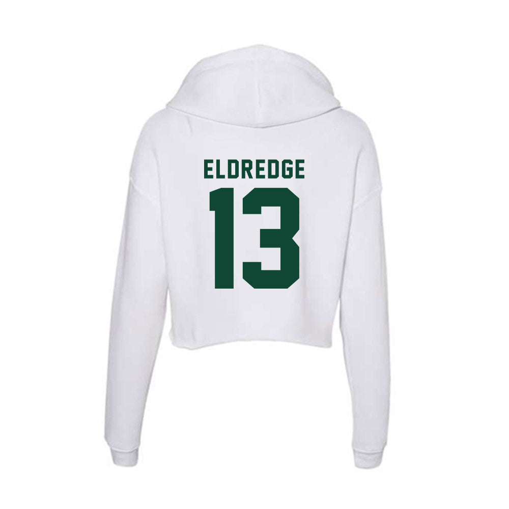 Hawaii - NCAA Football : Koa Eldredge - Women's Crop Fleece Hoodie-1