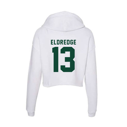 Hawaii - NCAA Football : Koa Eldredge - Women's Crop Fleece Hoodie-1