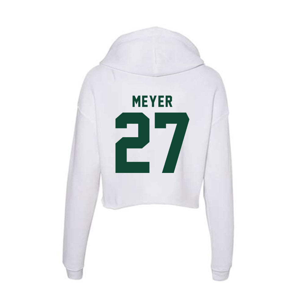 Hawaii - NCAA Football : Makanale'a Meyer - Women's Crop Fleece Hoodie-1