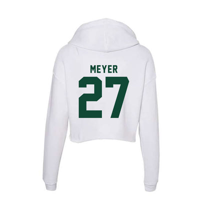 Hawaii - NCAA Football : Makanale'a Meyer - Women's Crop Fleece Hoodie-1