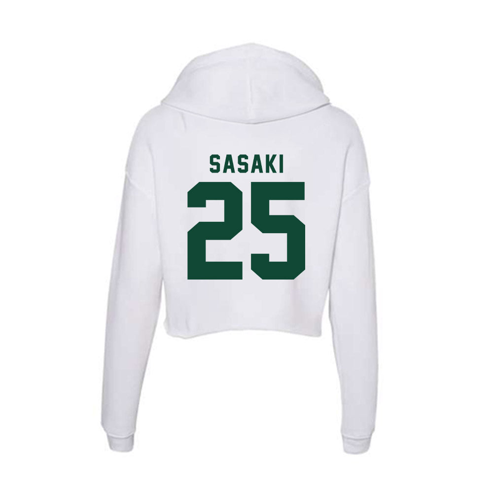 Hawaii - NCAA Softball : Abby Sasaki - Women's Crop Fleece Hoodie-1