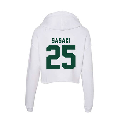 Hawaii - NCAA Softball : Abby Sasaki - Women's Crop Fleece Hoodie-1