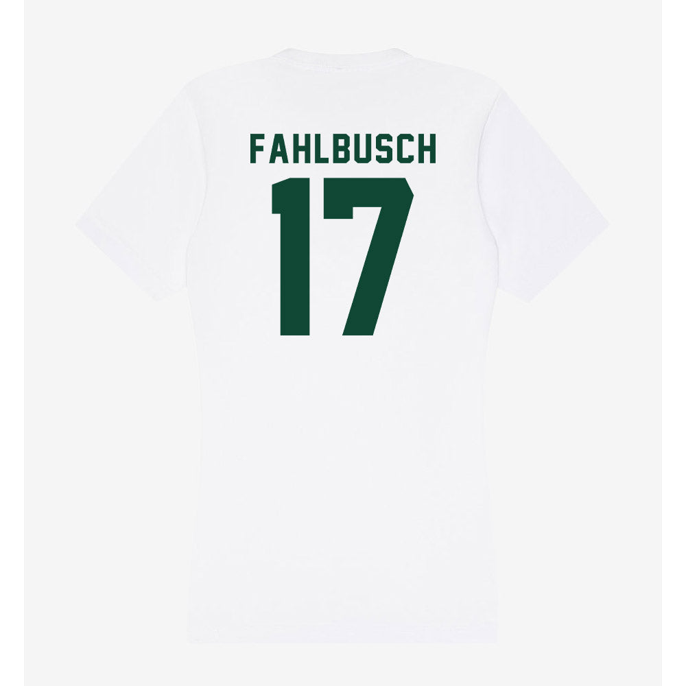 Hawaii - NCAA Men's Volleyball : Thatcher Fahlbusch - Women's V-Neck T-Shirt-1