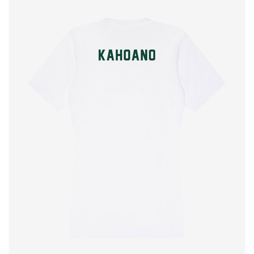 Hawaii - NCAA Women's Soccer : Leila Kahoano - Women's V-Neck T-Shirt-1