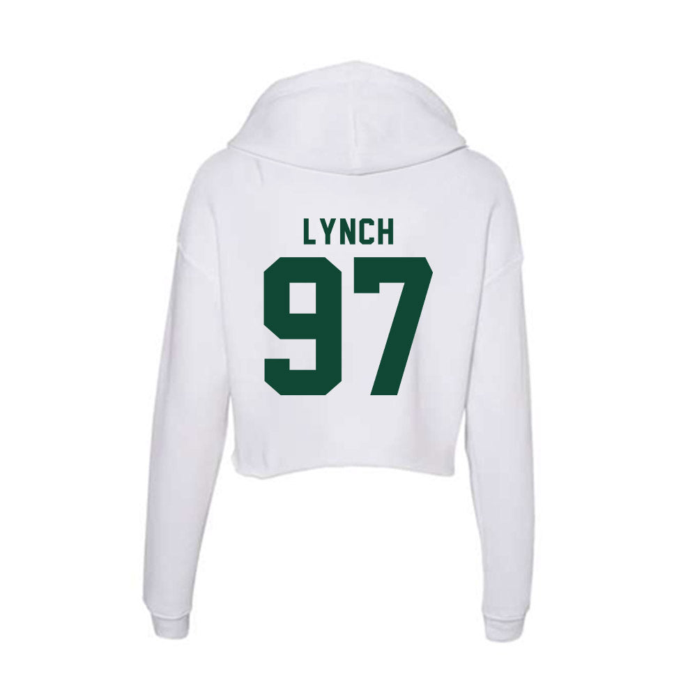 Hawaii - NCAA Football : Jordan Lynch - Women's Crop Fleece Hoodie-1