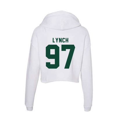 Hawaii - NCAA Football : Jordan Lynch - Women's Crop Fleece Hoodie-1