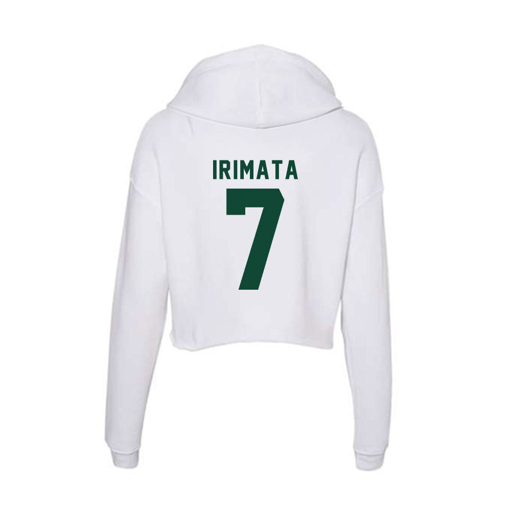 Hawaii - NCAA Softball : Taryn Irimata - Women's Crop Fleece Hoodie-1