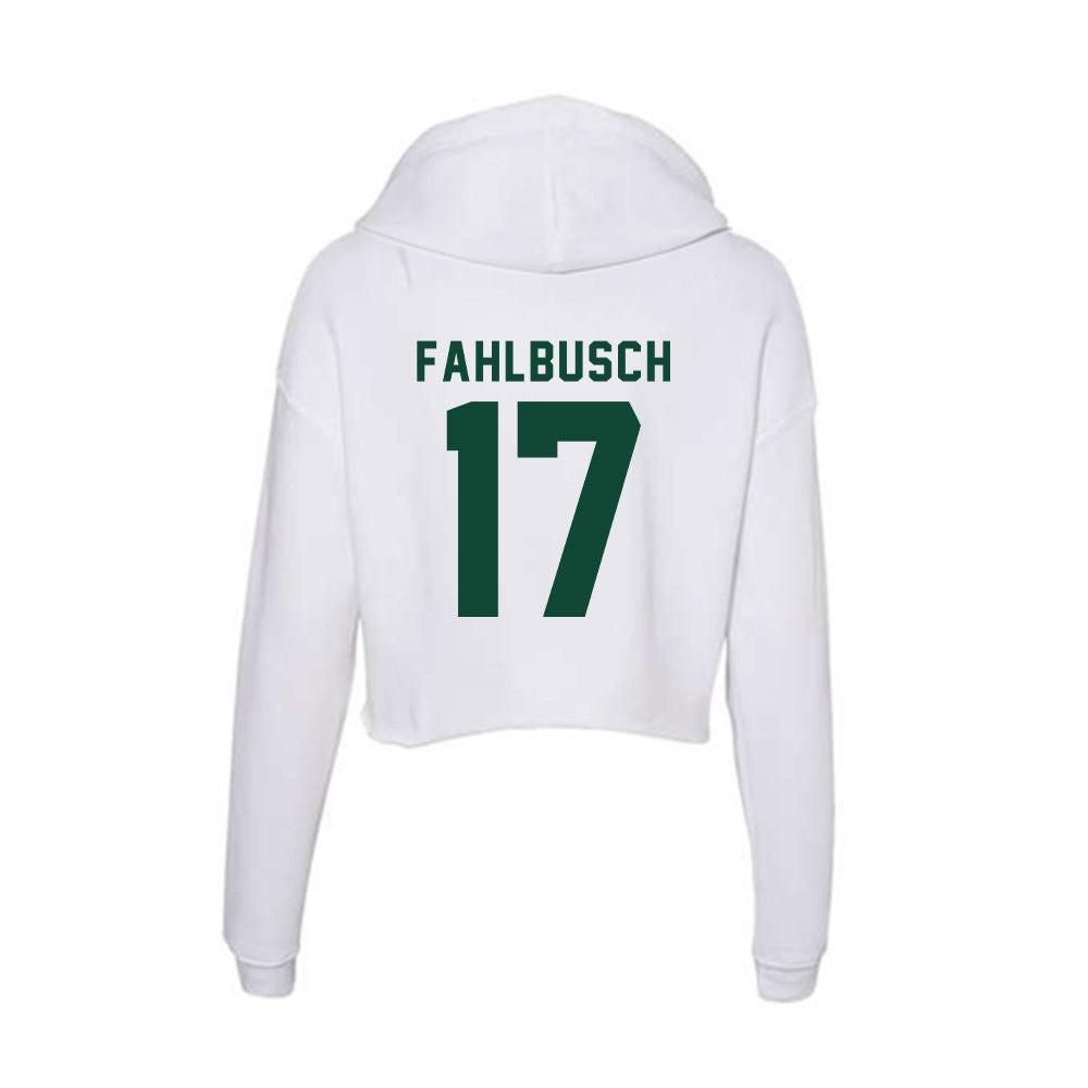 Hawaii - NCAA Men's Volleyball : Thatcher Fahlbusch - Women's Crop Fleece Hoodie-1