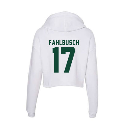 Hawaii - NCAA Men's Volleyball : Thatcher Fahlbusch - Women's Crop Fleece Hoodie-1