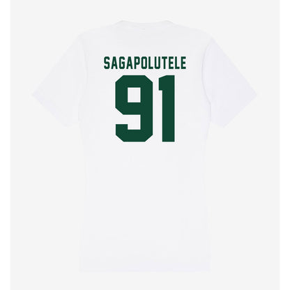 Hawaii - NCAA Football : Joshua sagapolutele - Classic Shersey Women's V-Neck T-Shirt-1
