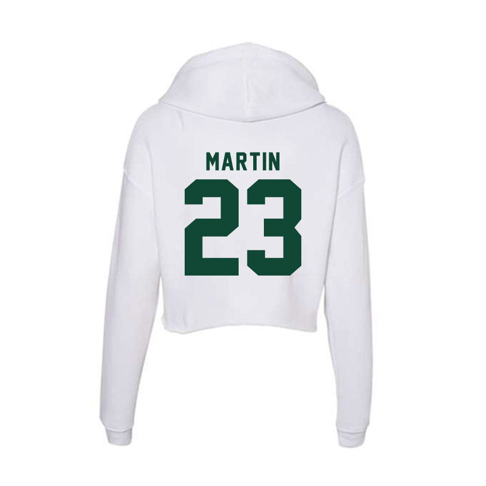 Hawaii - NCAA Baseball : Joshua Martin - Women's Crop Fleece Hoodie-1