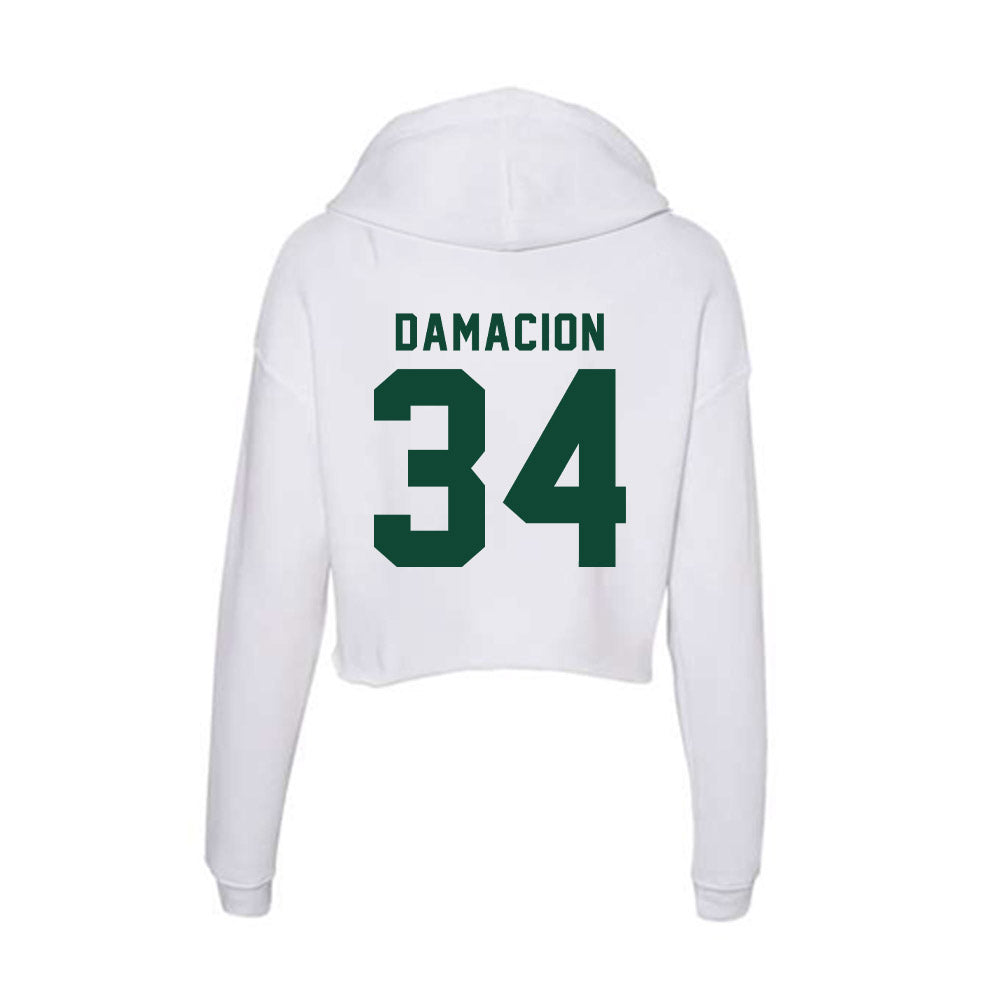 Hawaii - NCAA Women's Soccer : Nalani Damacion - Women's Crop Fleece Hoodie-1