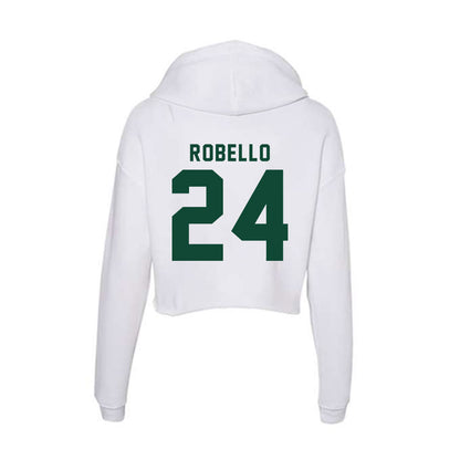 Hawaii - NCAA Baseball : Hekili Robello - Women's Crop Fleece Hoodie-1
