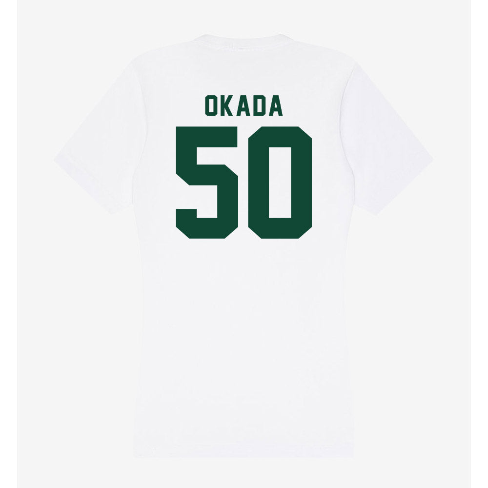 Hawaii - NCAA Baseball : Caleb Okada - Women's V-Neck T-Shirt-1