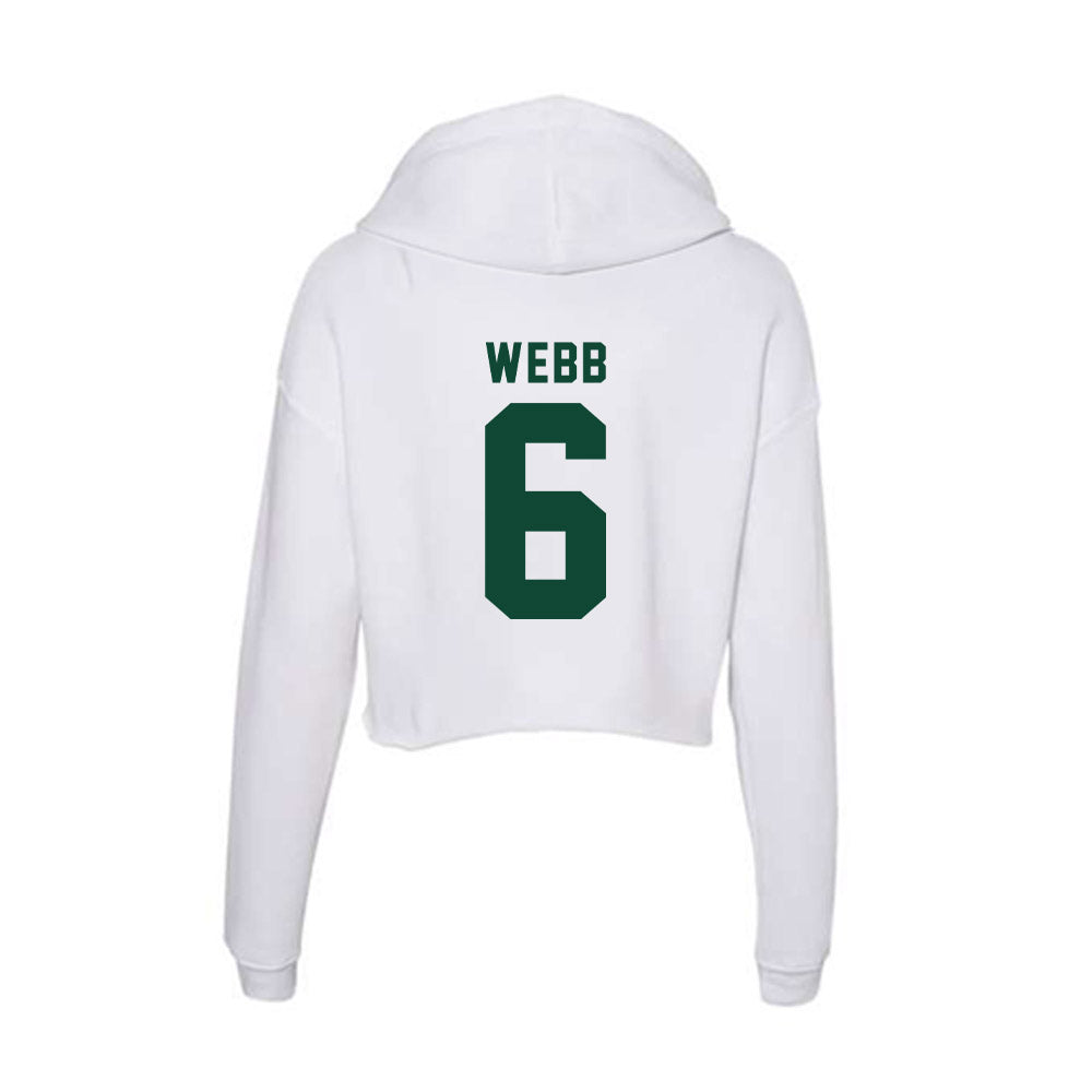 Hawaii - NCAA Women's Basketball : Kyra Webb - Women's Crop Fleece Hoodie-1