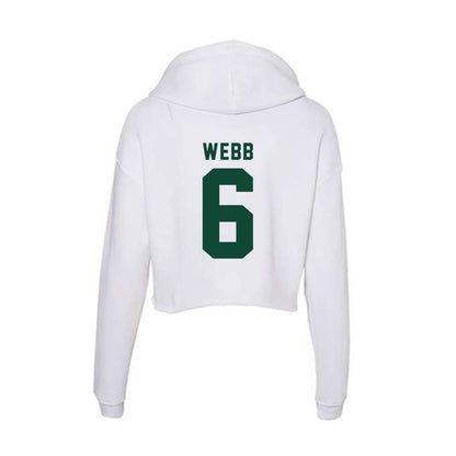 Hawaii - NCAA Women's Basketball : Kyra Webb - Women's Crop Fleece Hoodie-1