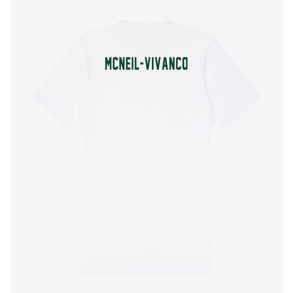 Hawaii - NCAA Women's Track & Field : Marina McNeil-Vivanco - Women's V-Neck T-Shirt-1