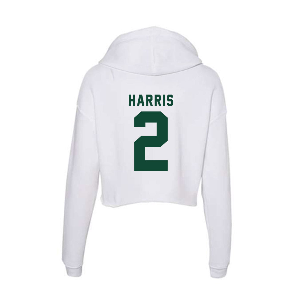 Hawaii - NCAA Football : Audric Harris - Women's Crop Fleece Hoodie-1