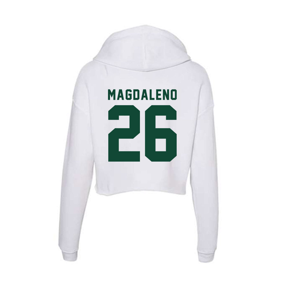 Hawaii - NCAA Baseball : Isaiah Magdaleno - Women's Crop Fleece Hoodie-1