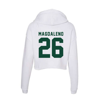 Hawaii - NCAA Baseball : Isaiah Magdaleno - Women's Crop Fleece Hoodie-1