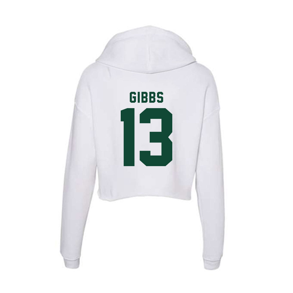 Hawaii - NCAA Softball : Maycen Gibbs - Women's Crop Fleece Hoodie-1