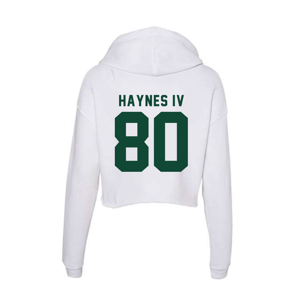 Hawaii - NCAA Football : Robert Haynes IV - Classic Shersey Women's Crop Fleece Hooded Sweatshirt-1