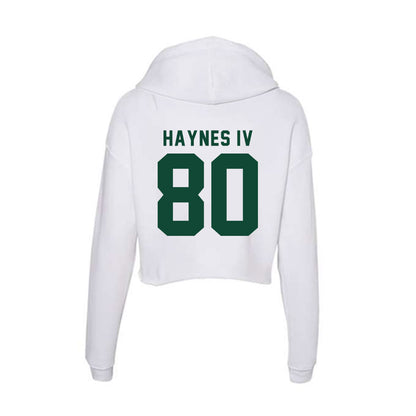 Hawaii - NCAA Football : Robert Haynes IV - Classic Shersey Women's Crop Fleece Hooded Sweatshirt-1