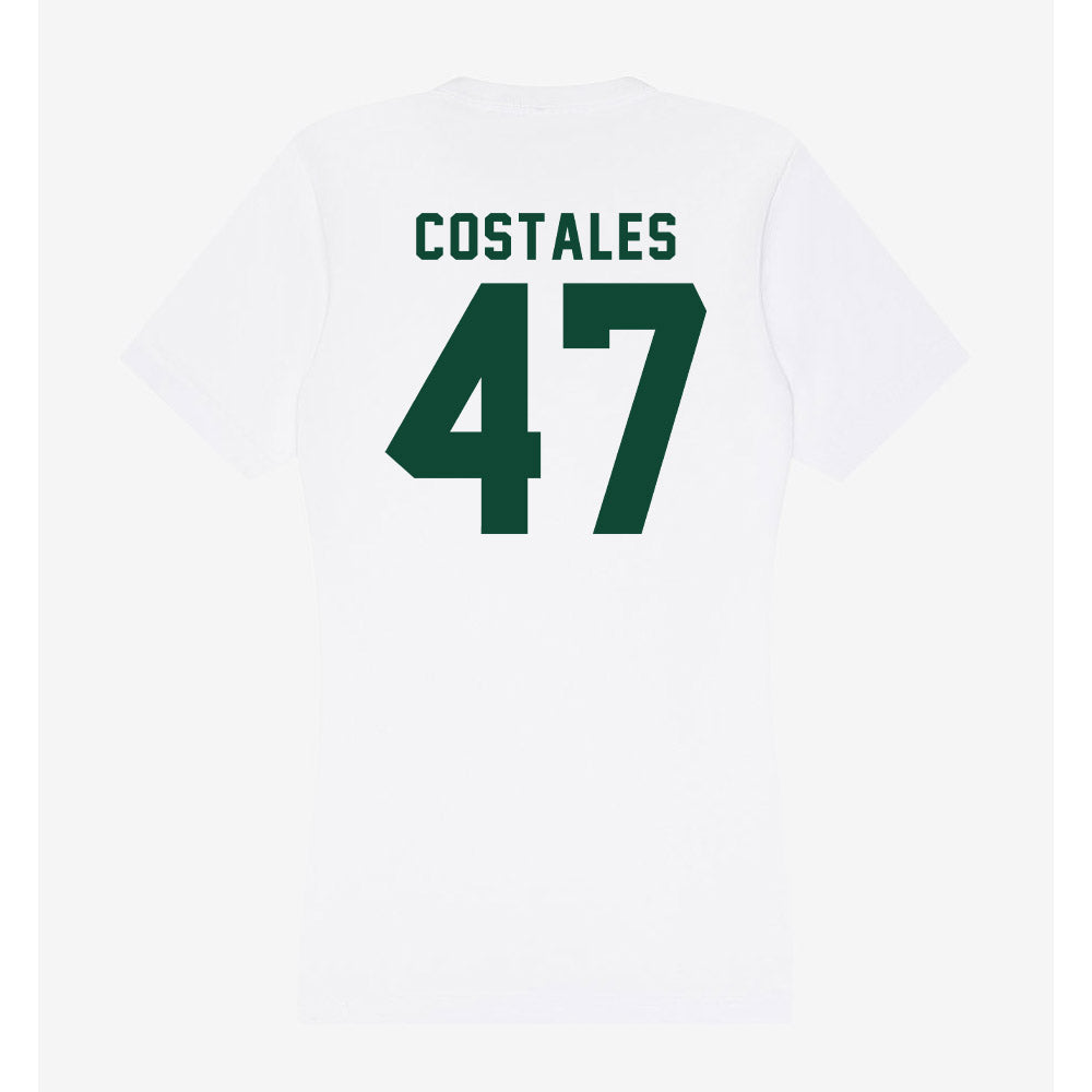 Hawaii - NCAA Football : Kingston Costales - Women's V-Neck T-Shirt-1