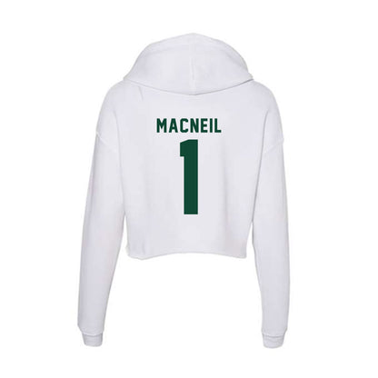 Hawaii - NCAA Softball : Maryn Macneil - Women's Crop Fleece Hoodie-1