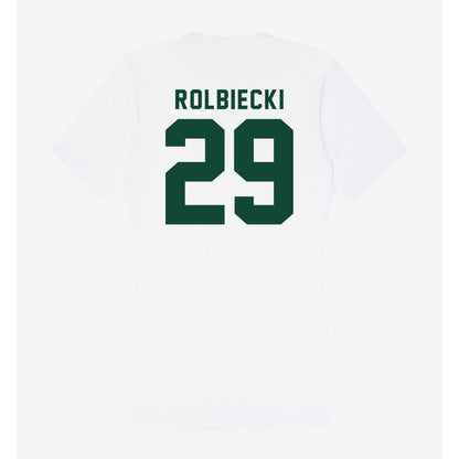 Hawaii - NCAA Baseball : Evan Rolbiecki - Women's V-Neck T-Shirt-1
