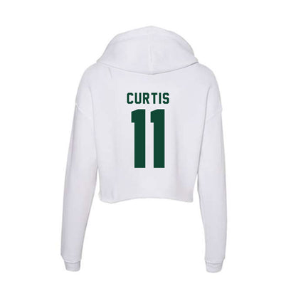 Hawaii - NCAA Women's Basketball : Keiara Curtis - Women's Crop Fleece Hoodie-1