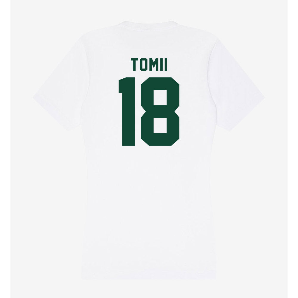 Hawaii - NCAA Baseball : Tsubasa Tomii - Women's V-Neck T-Shirt-1