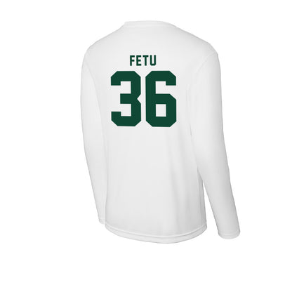Hawaii - NCAA Football : Jordan Fetu - Classic Shersey Activewear Long Sleeve T-Shirt-1